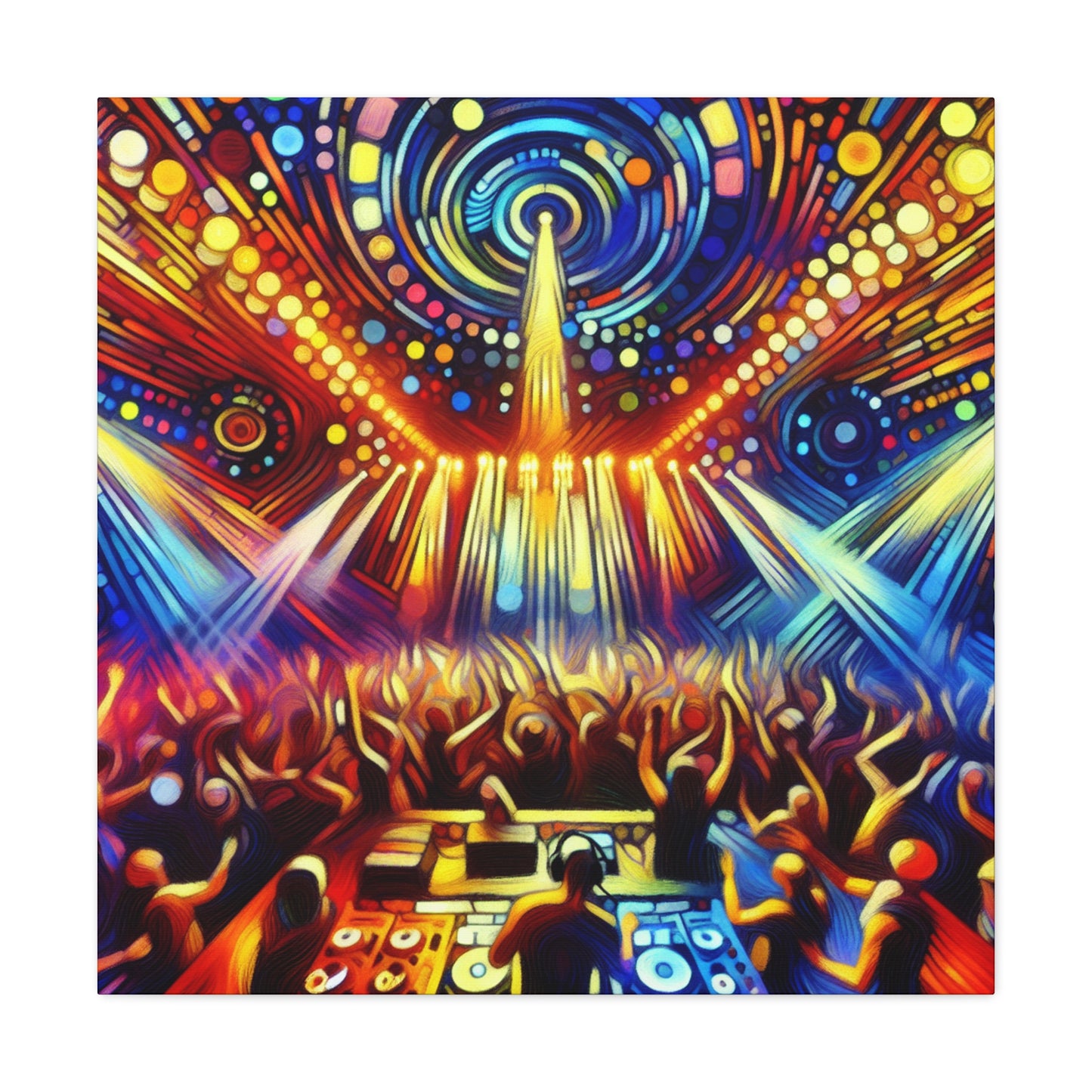 Rhythmic Night Reverberation - Canvas