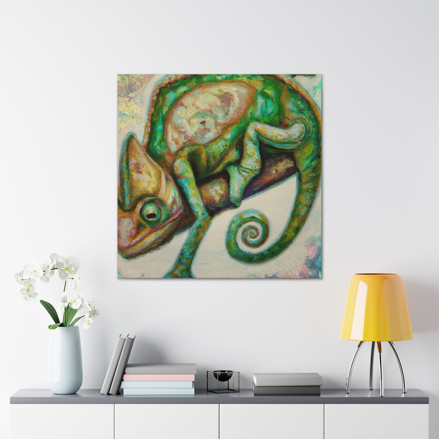 Veiled Chameleon Mystery - Canvas