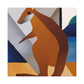 Wallaby in Art Deco - Canvas