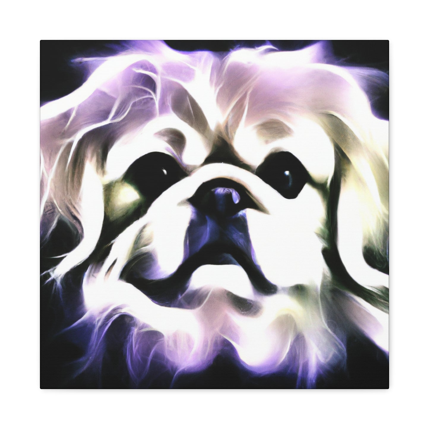 Pekingese Night Illumination - Canvas