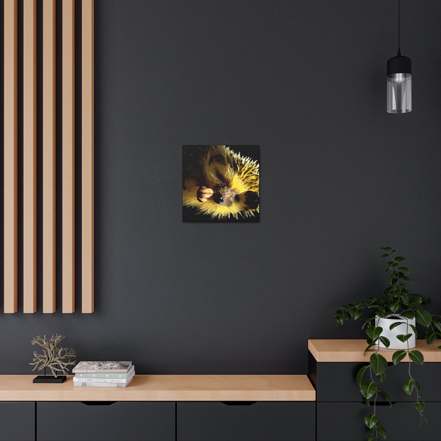 Hedgehog In Autumn Colors - Canvas