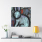 Rabbit in Bold Colors - Canvas