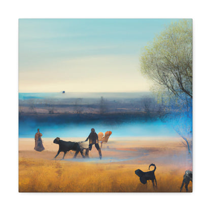 "Cattle Herding vista" - Canvas