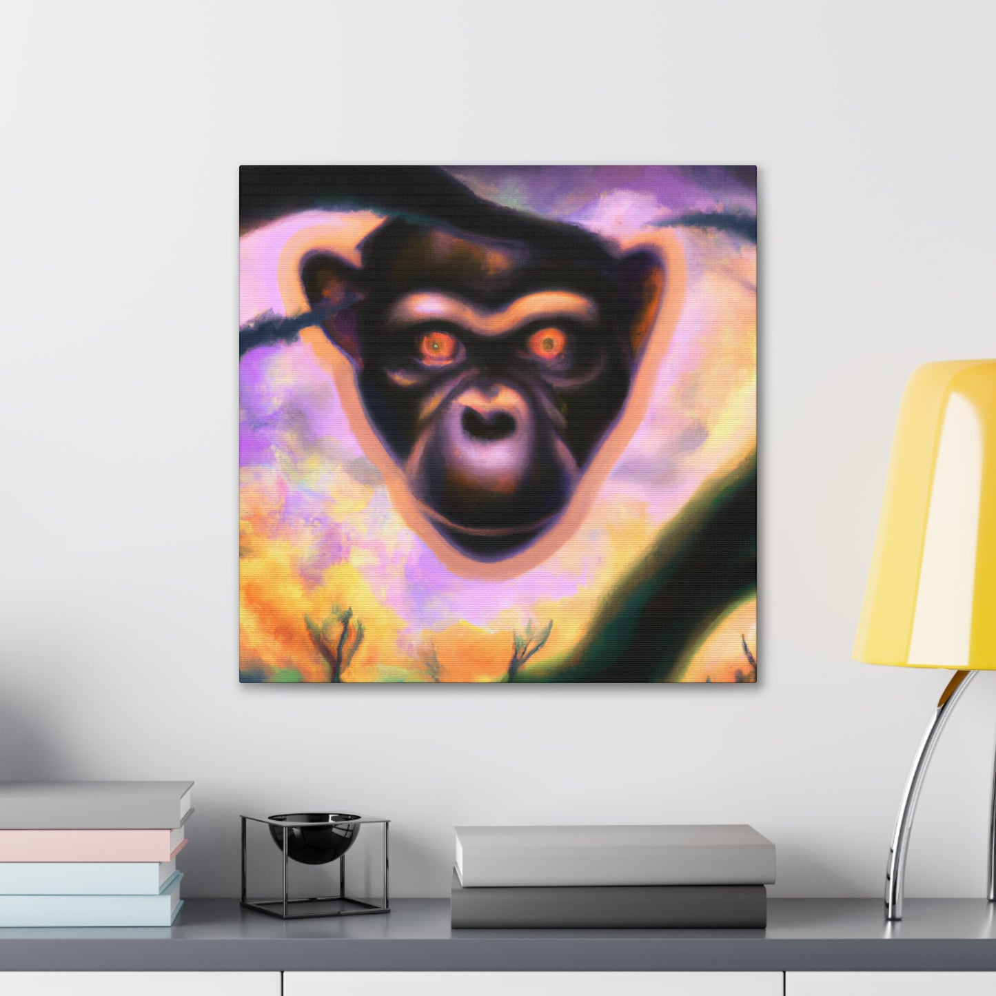 Chimpanzee Digital Dreamscape - Canvas