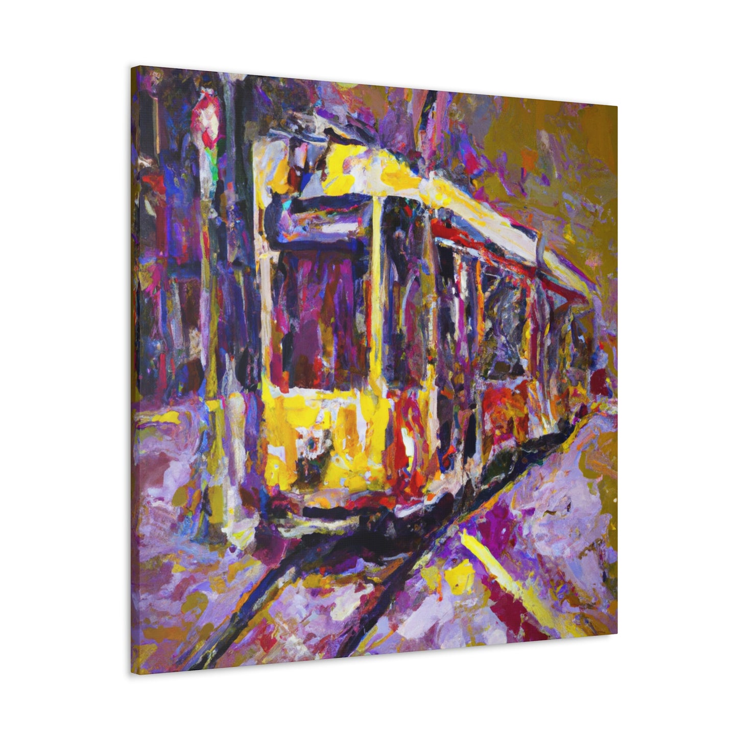 Tram in Impressionism - Canvas