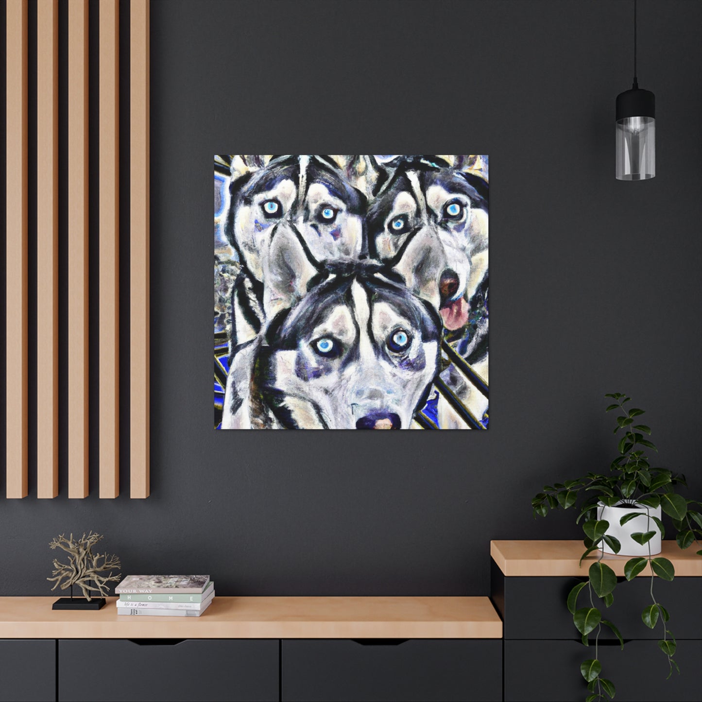 Siberian Husky Dreamscape - Canvas