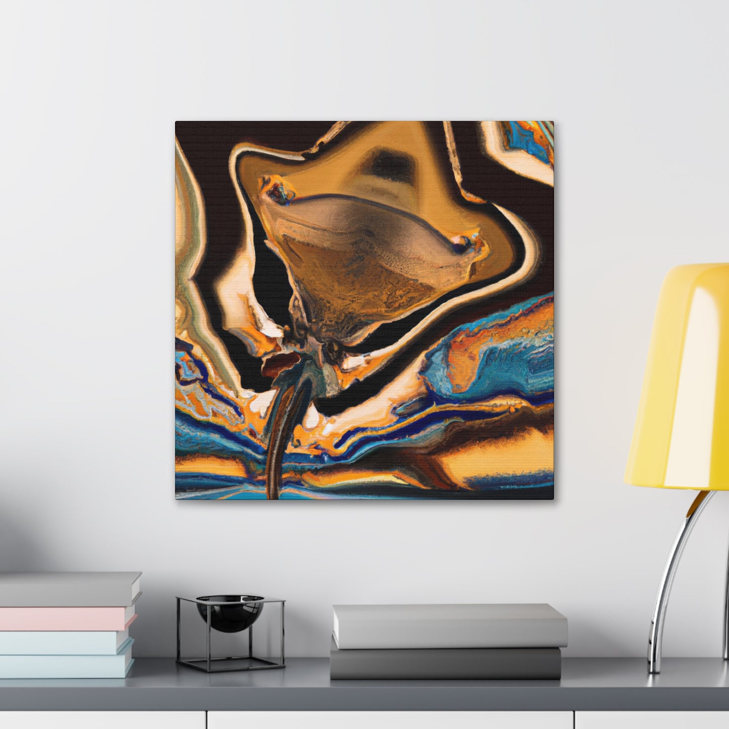 "Stingray Glide Splendor" - Canvas