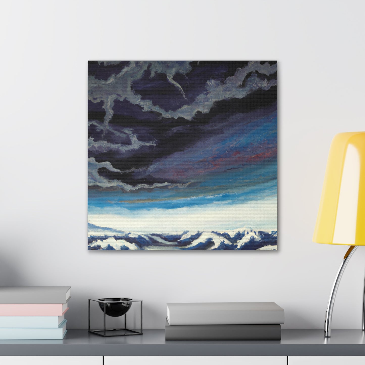 Snowy Mountain Majesty - Canvas