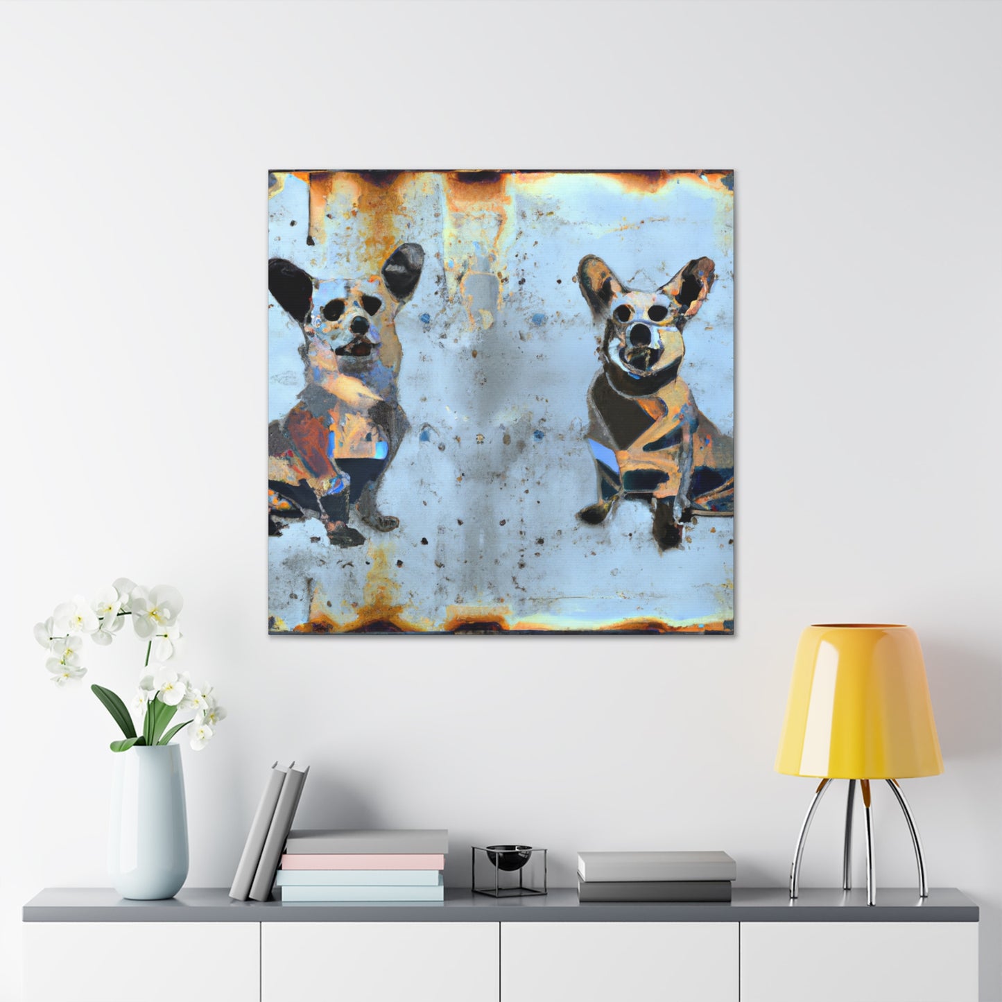 Corgi's Surreal Dream - Canvas