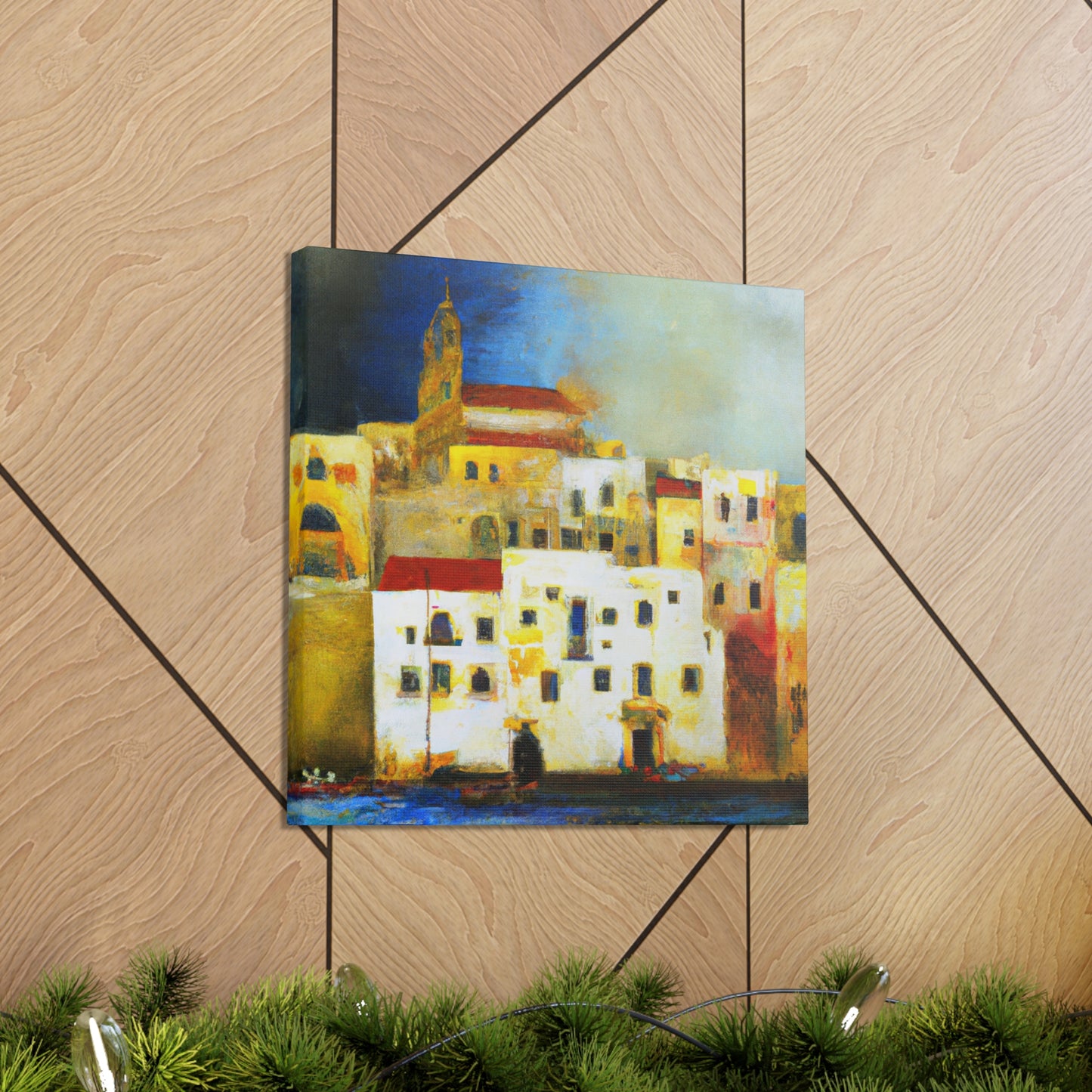 Sun-soaked Mediterranean Dream - Canvas