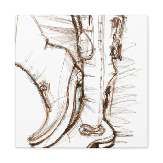 "Boots of Wonder Steampunk" - Canvas