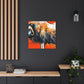 Musk Ox Epic Struggle - Canvas