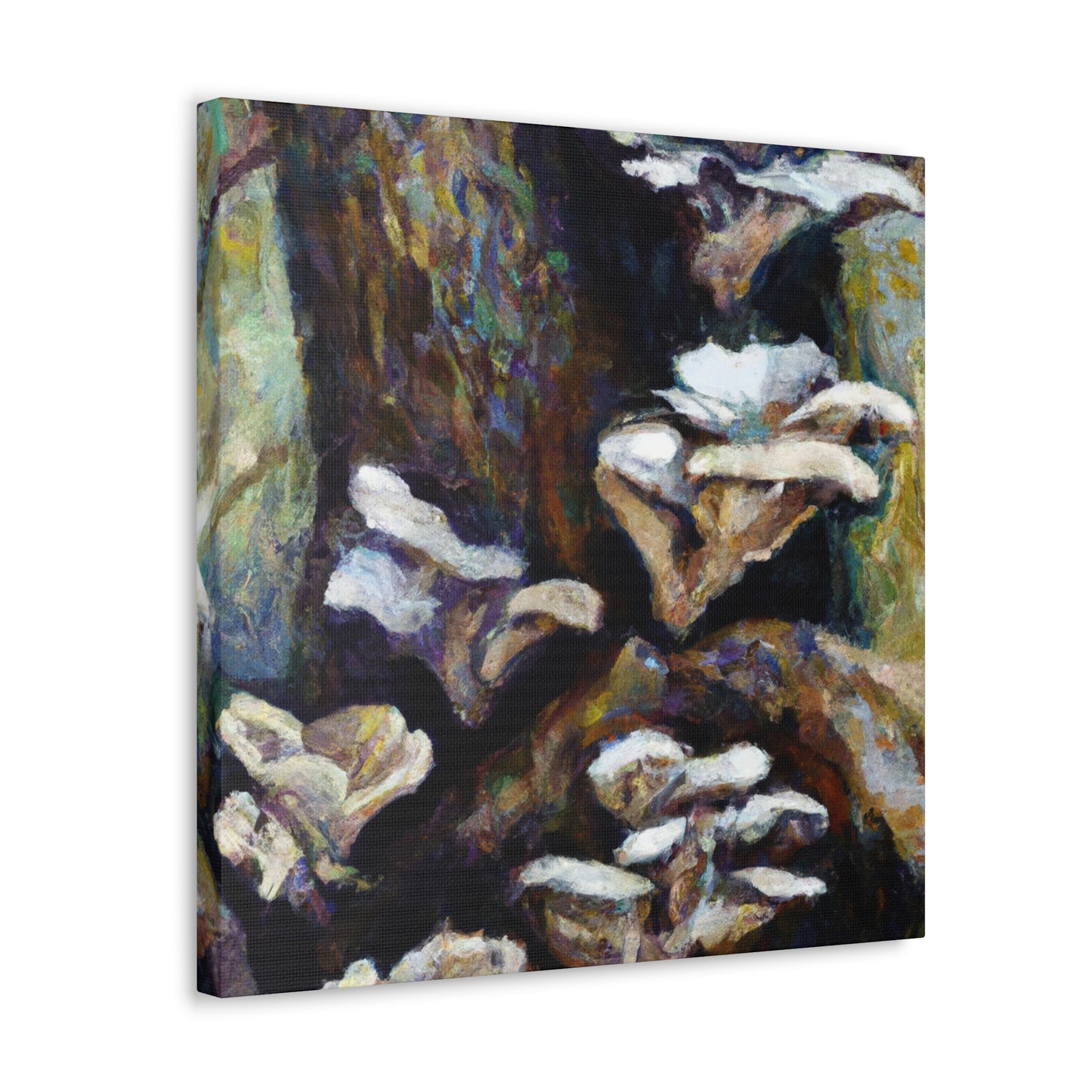 "Oyster Mushroom Impressionism" - Canvas