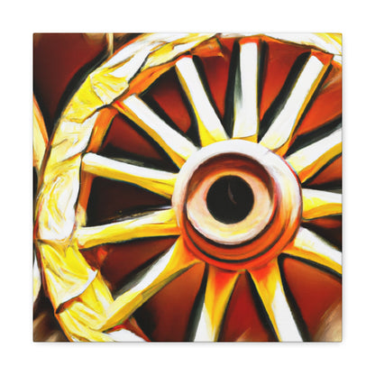 "Wheels of Folklore" - Canvas