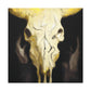 Cow Skull Reflection. - Canvas