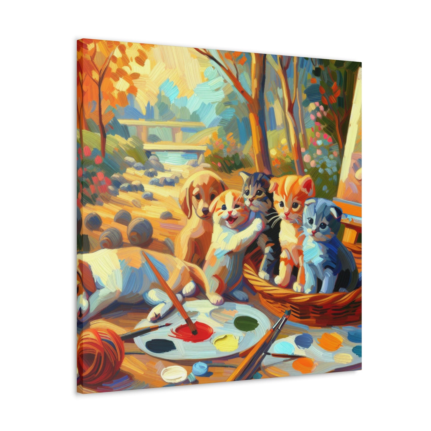 Whimsical Pet Melody - Canvas