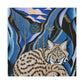 "Bobcat in Art Deco" - Canvas