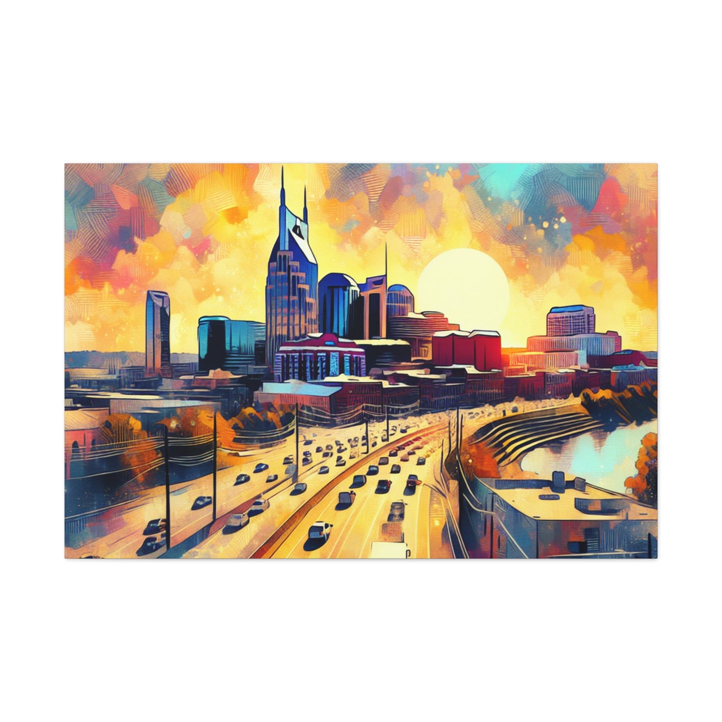 "Melodic City Colors" - Canvas