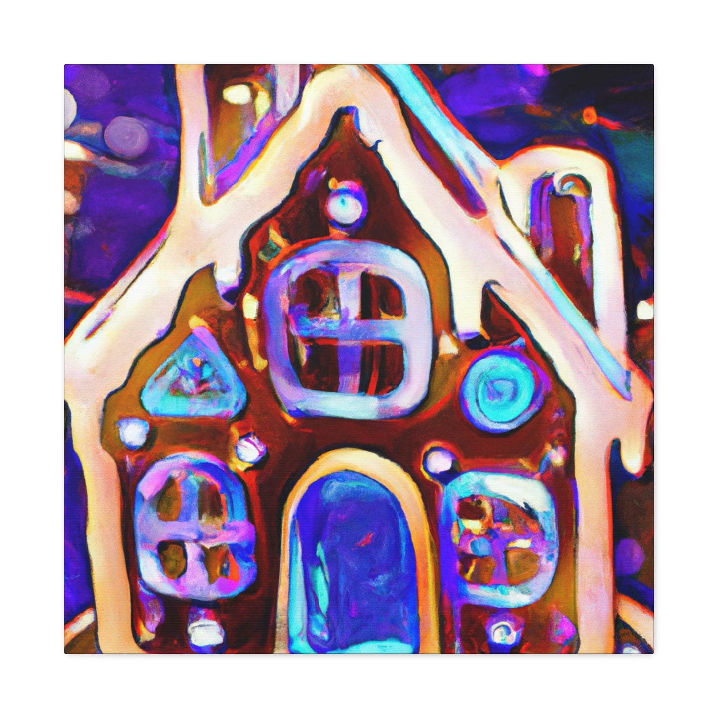 Gingerbread Home Dreaming - Canvas