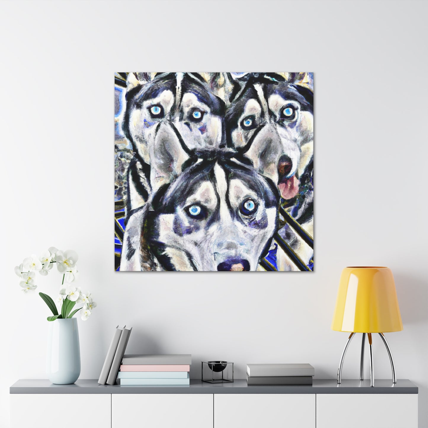 Siberian Husky Dreamscape - Canvas