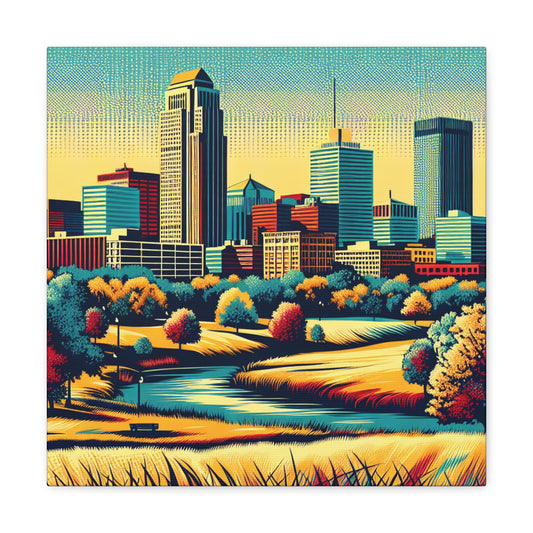 Omaha Blooms in Technicolor - Canvas