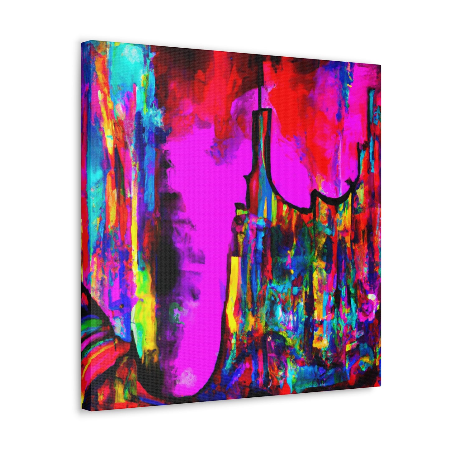 Vibrant Celestial Symphony - Canvas