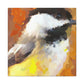 "Chickadee in Flux" - Canvas