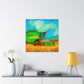 Combine Harvester Abstract - Canvas