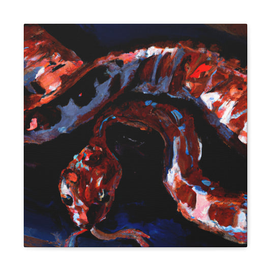 "Corn Snake Expressionism" - Canvas