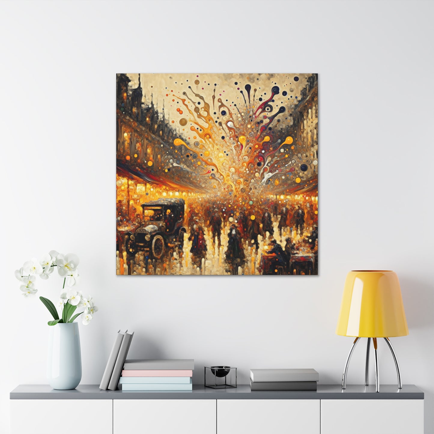 "Mystical Twilight Bazaar" - Canvas