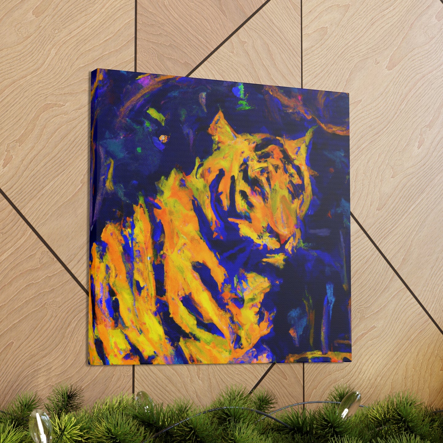 Tiger's Abstract Roar - Canvas