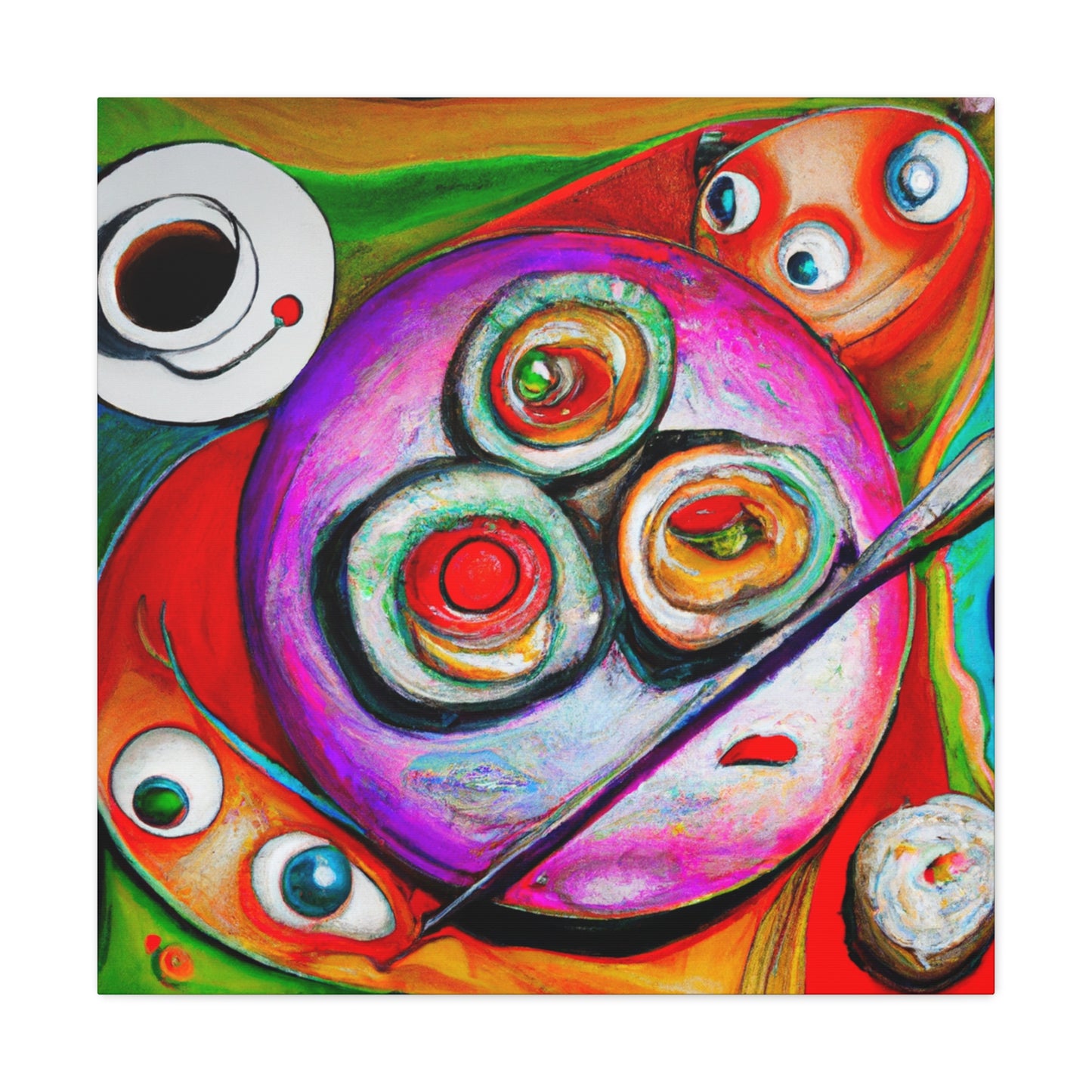 "Sushi in Surrealism" - Canvas