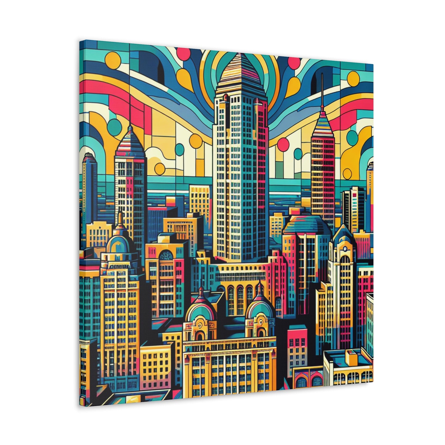 "Urban Splendor: Roaring Indianapolis" - Canvas