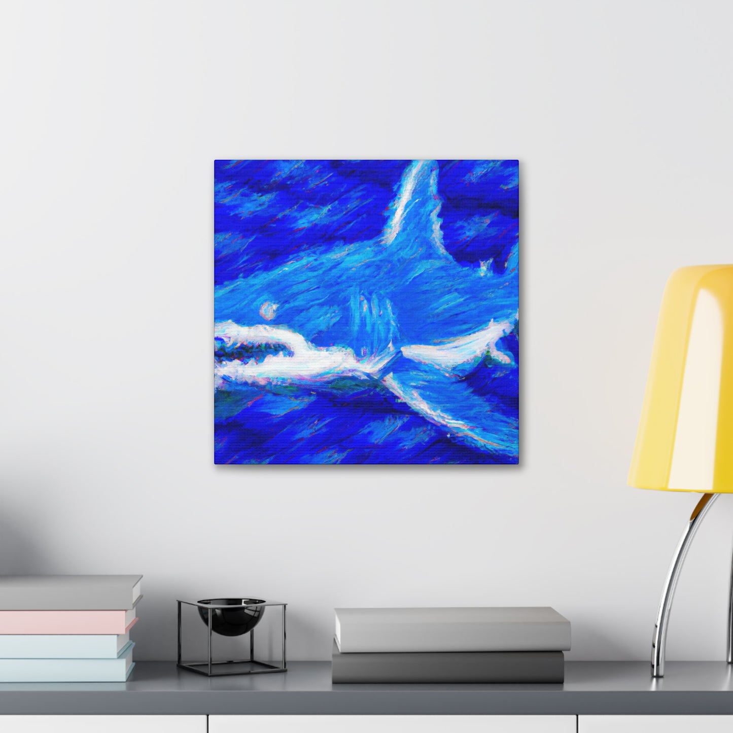 "Shark's Midnight Mist" - Canvas