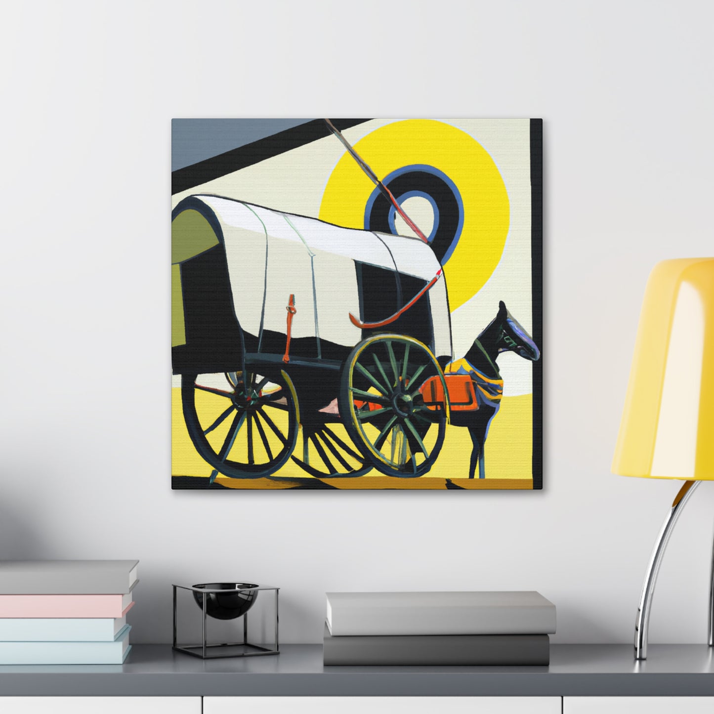 "Vintage Wagon Gala" - Canvas