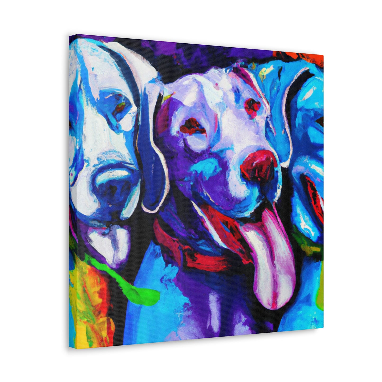 Weimaraner Winter Wonders - Canvas