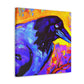 "Crow in Technicolor Dream" - Canvas