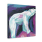 Polar Bear in Motion - Canvas