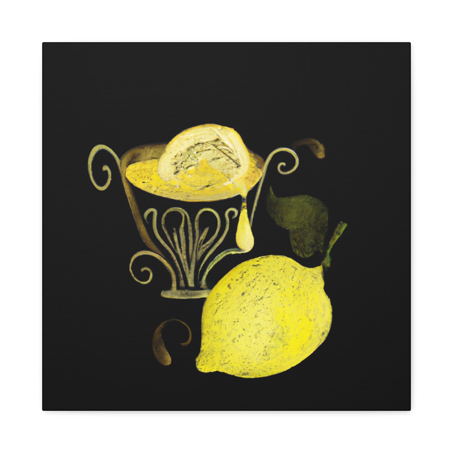 "A Lemon Baroque Delight" - Canvas