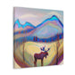 "Elk in Awe Dreaming" - Canvas