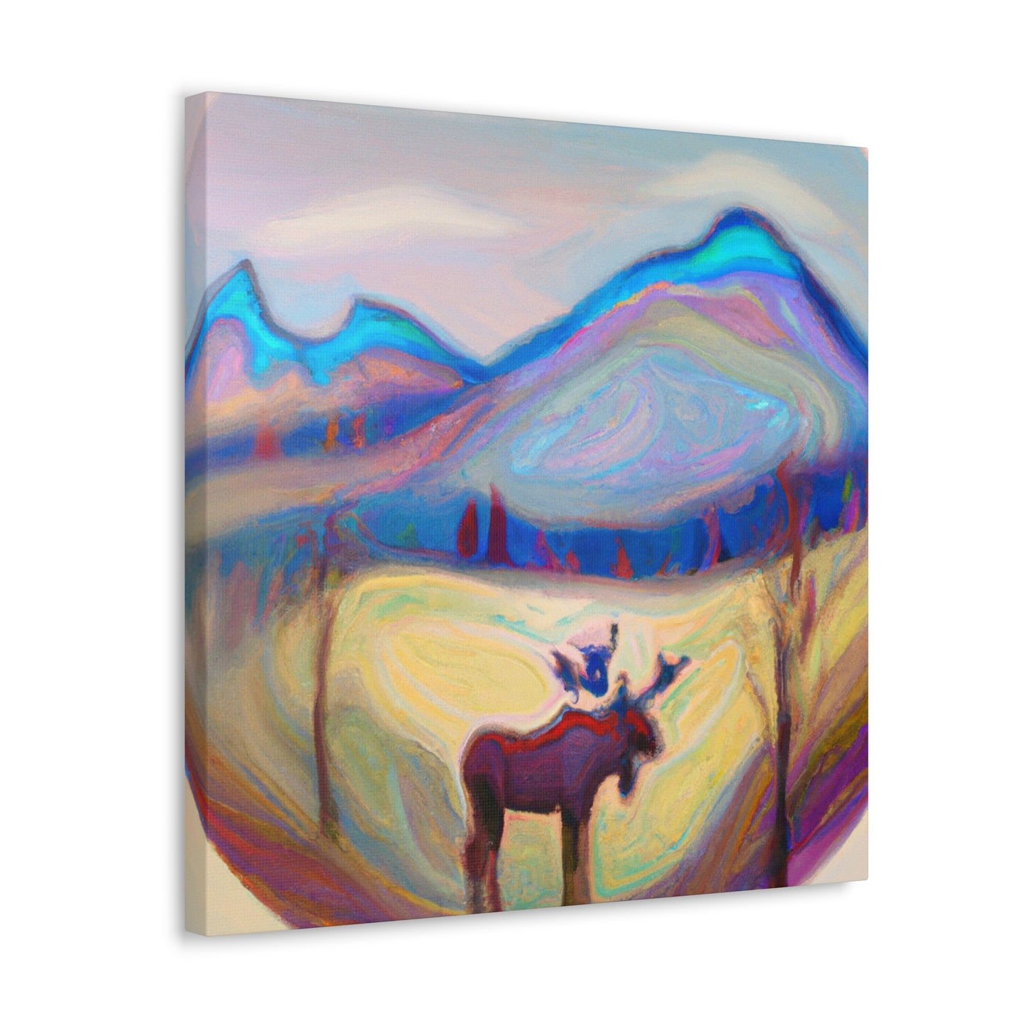 "Elk in Awe Dreaming" - Canvas