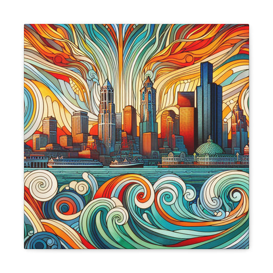 Emerald City Blossom - Canvas