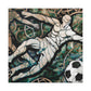 "Playing Soccer in Art Nouveau" - Canvas