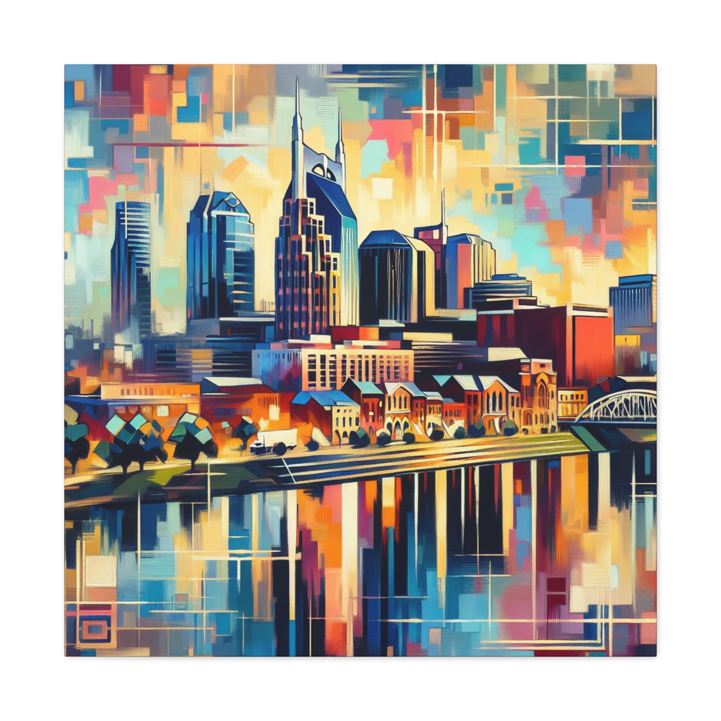 Vibrant Nashville Melodies - Canvas