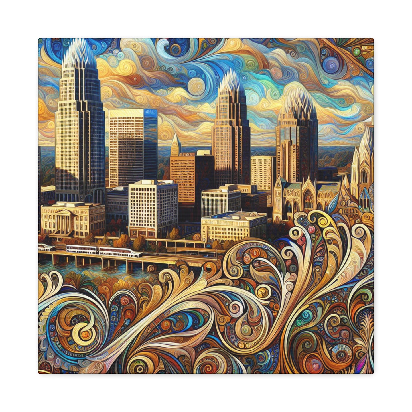 "Vibrant City Spectrum" - Canvas