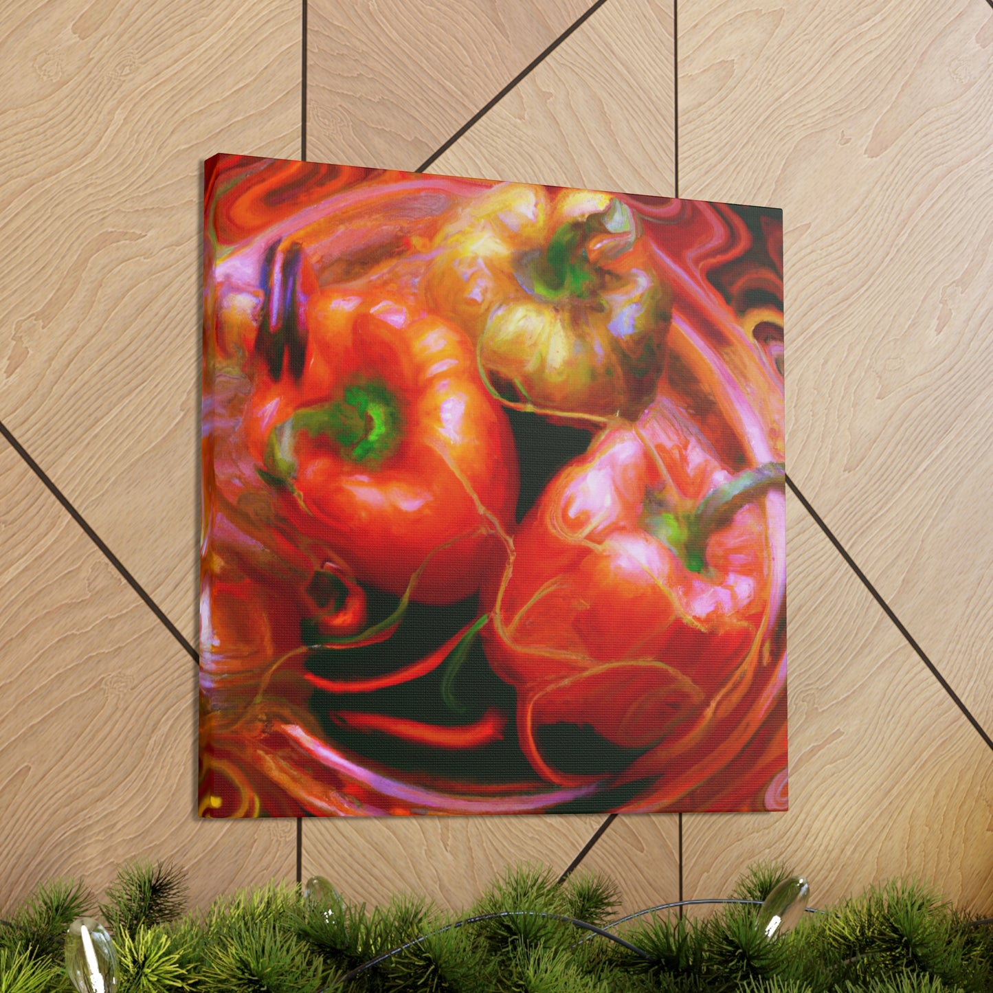 "Peppers in Steampunk Gear" - Canvas