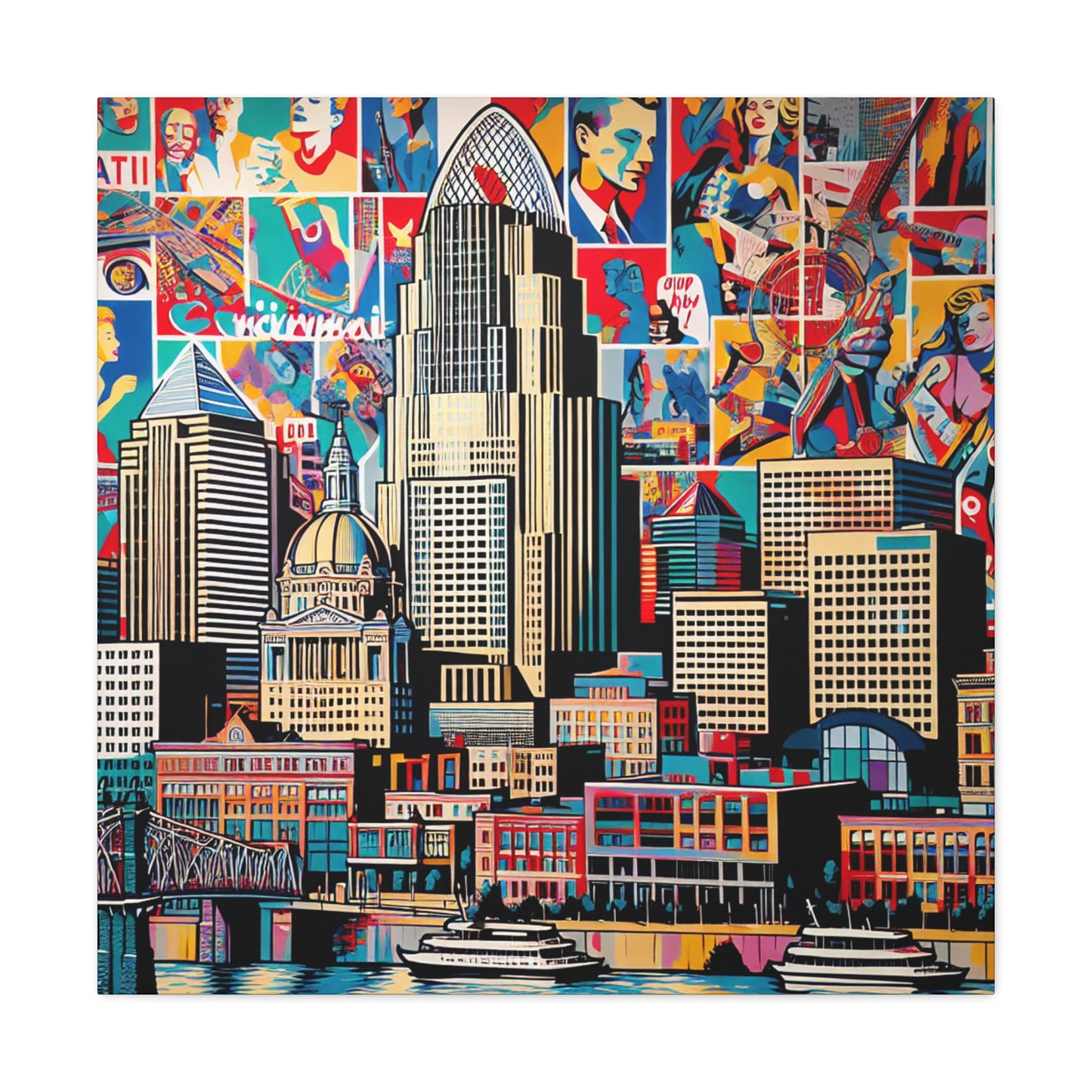 "Glimpses of Cincinnati" - Canvas