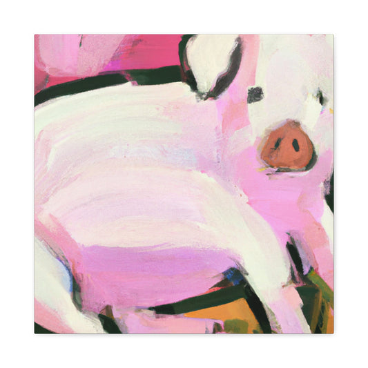 Pot Belly Pig Joy - Canvas