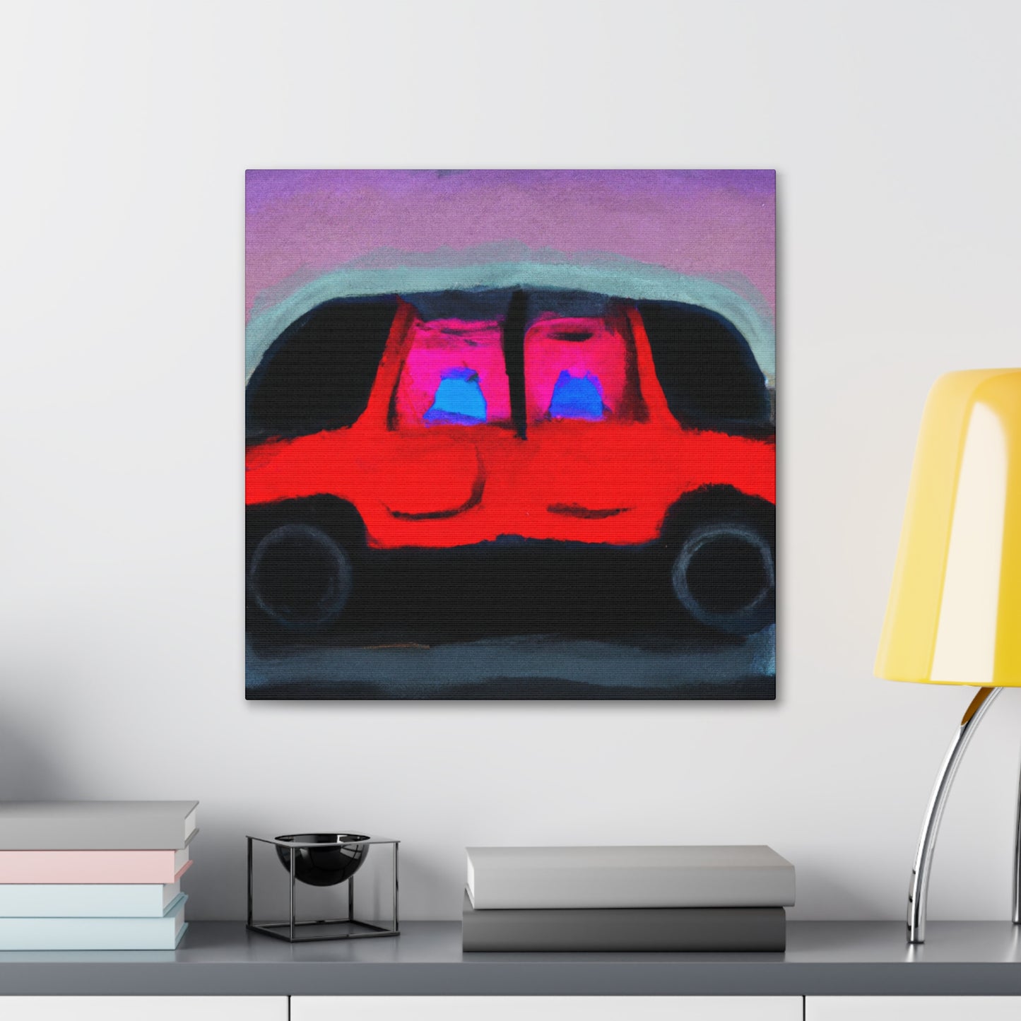 "Car in Abstract Color" - Canvas