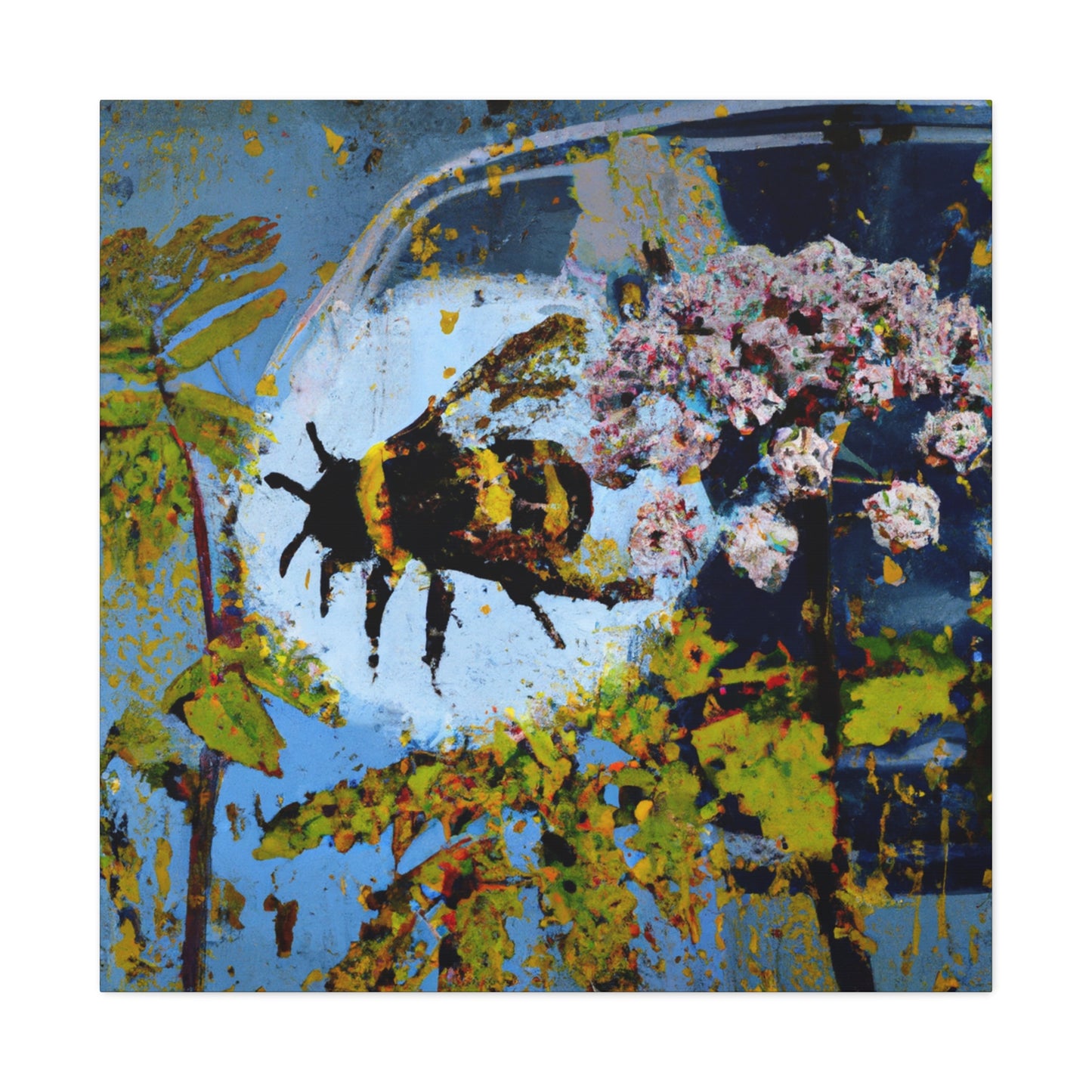 Bumblebee Buzzing Bright - Canvas